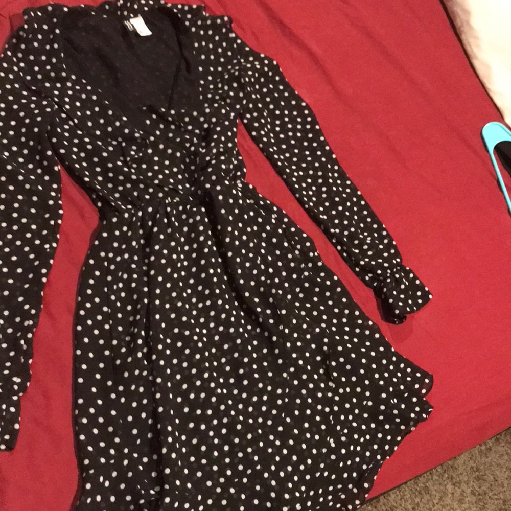 Polka Black dress size2